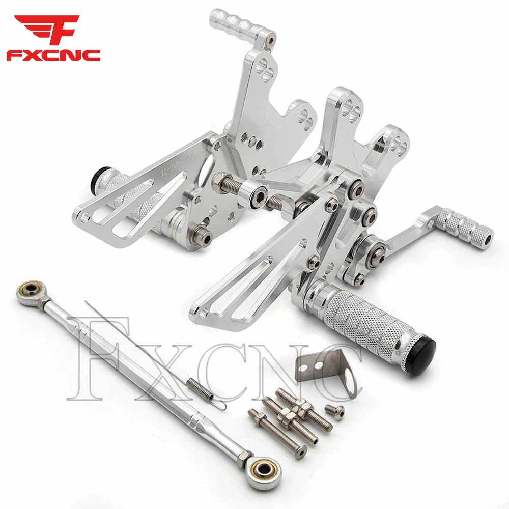 

For Kawasaki ZX10R 2011-2022 CNC Adjustable Motorcycle Footrests Foot Pegs Rider Rearsets Foot Rest Pedal