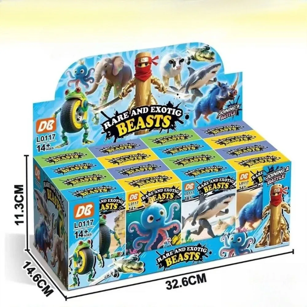 Italian Brainrot Tung Tung Tung Sahur Animals Figure Building Blocks Tralalelo Tralala Bricks Assembled Toy Kids Christmas Gift