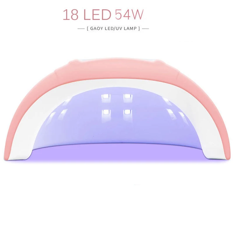 Lampe UV à 18LED 54W pour Nail Art, Minuterie, Gel, USB, vaccoir, Équipement, Outils de Manucure