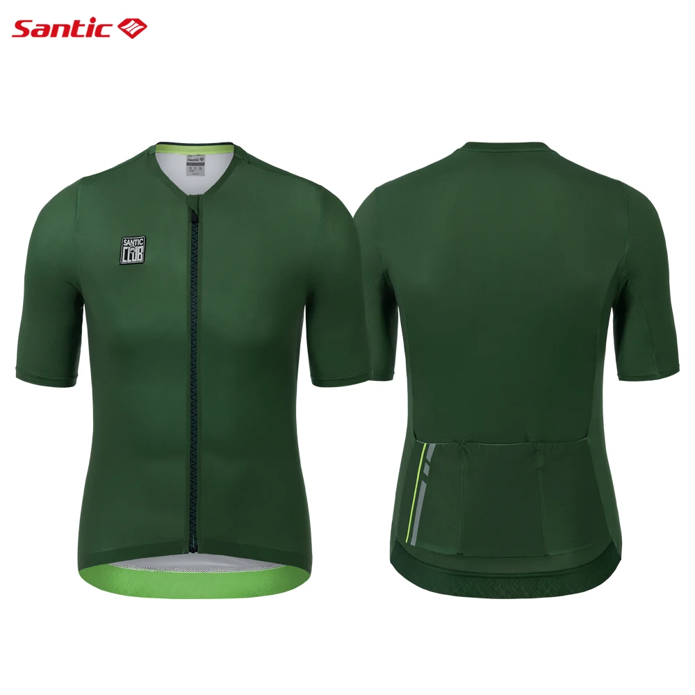 Santic Men's Summer Cycling Jerseys Road Cycling Suit Breathable Quick Drying Short Sleeve Cycling Tops