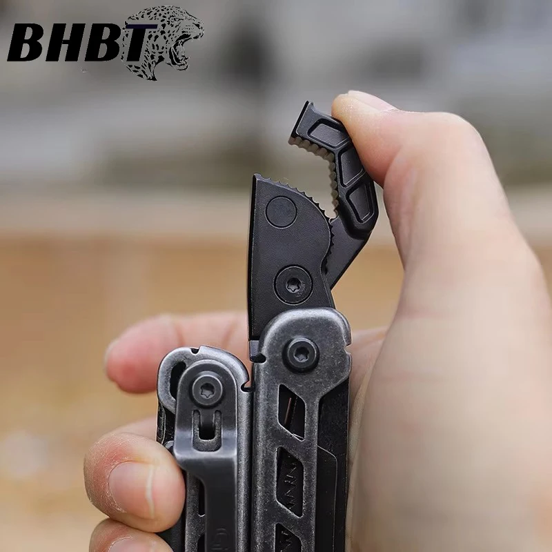

2025 New BHBT 15 in 1 Multi Tool Pliers with Damascus Knife Multi-function Wrench Folding Edc Outdoor Camping Survival Tools