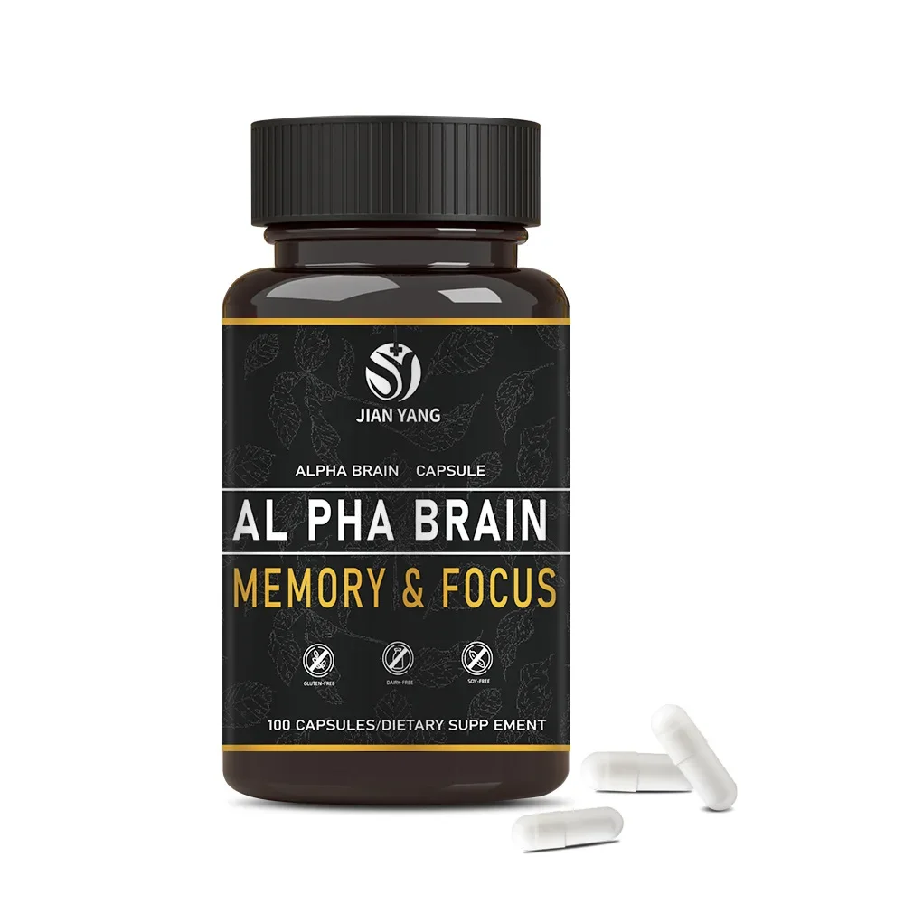 

1 bottle of Brain Capsule Alpha improves memory metabolism balance nutrition and health food