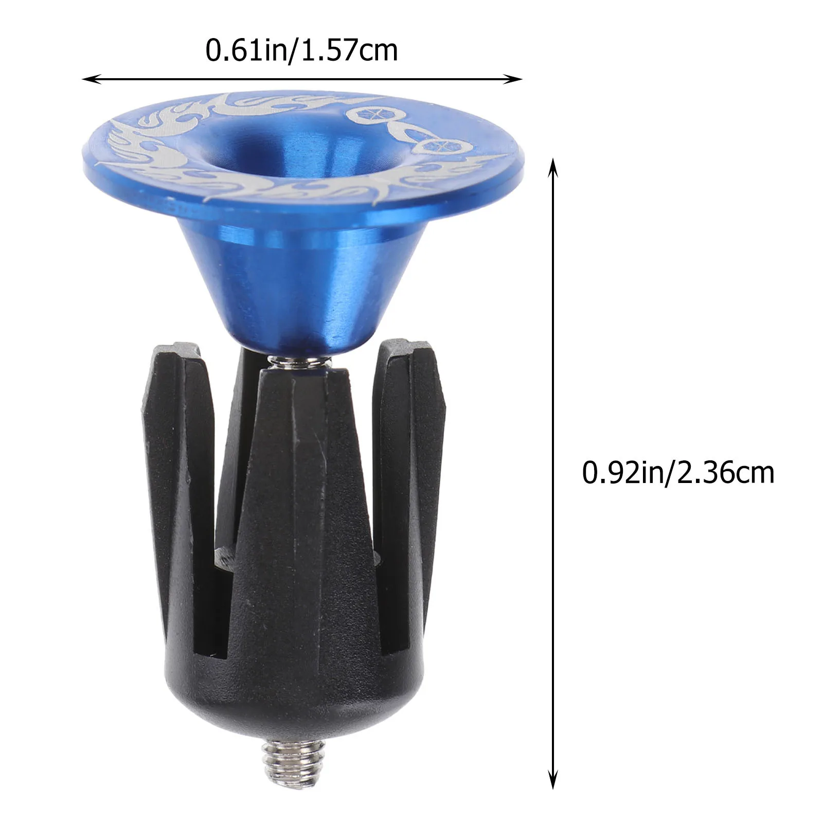 قبعات نهاية مقود الدراجة من سبائك الألومنيوم، مقابس نهاية للطرق الجبلية، دراجات ثابتة قابلة للطي، حلقة فضية زرقاء لركوب الدراجات