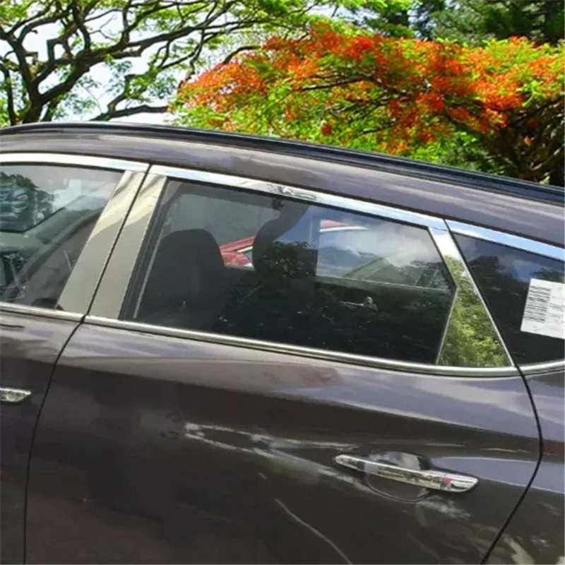 

WELKINRY For Hyundai Tucson TL 3rd Generation 2016-2021 Car Body Door Window Central Middle B C Column Pillar Post Cover Trim