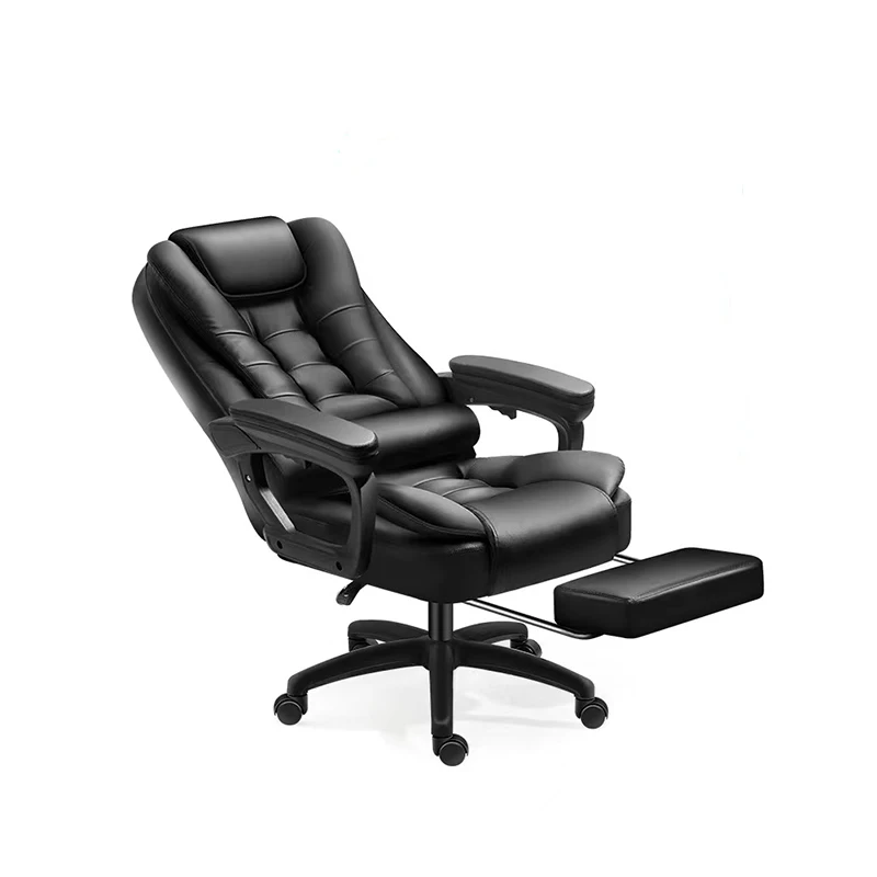 Office Boss Chair Ergonomic Computer Gaming Chair Internet Cafe Seat Household Reclining Seven-point massage Chair With Footrest