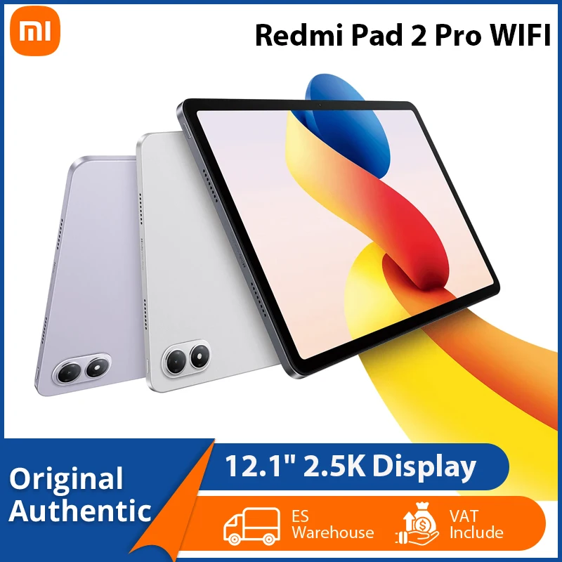 Xiaomi Redmi Pad 2 Pro originale, tablet con processore Snapdragon 7S Gen 4, batteria da 12000 mAh, schermo da 12,1 pollici, risoluzione 2,5K, frequenza di aggiornamento di 120 Hz, sistema operativo