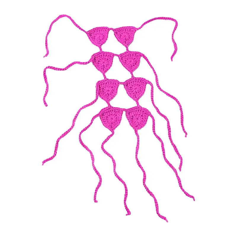 

Creative Costume For Cats Pet Clothes With 8 Bras Handmade Wool Kitten Bikini Clothing Creative Dog Underwear Photo Props