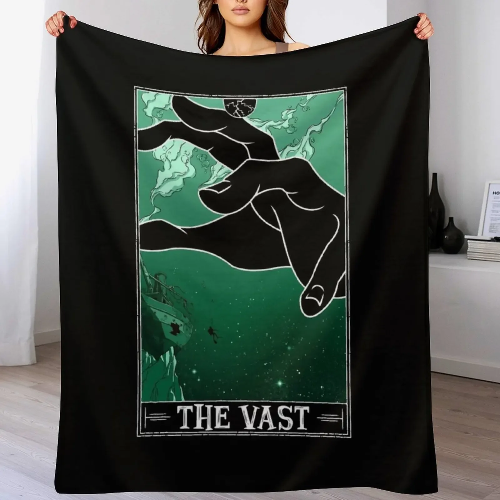 The Vast Tarotesque - (Dark) Throw Blanket Air Conditioner Soft Blanket for Office Home