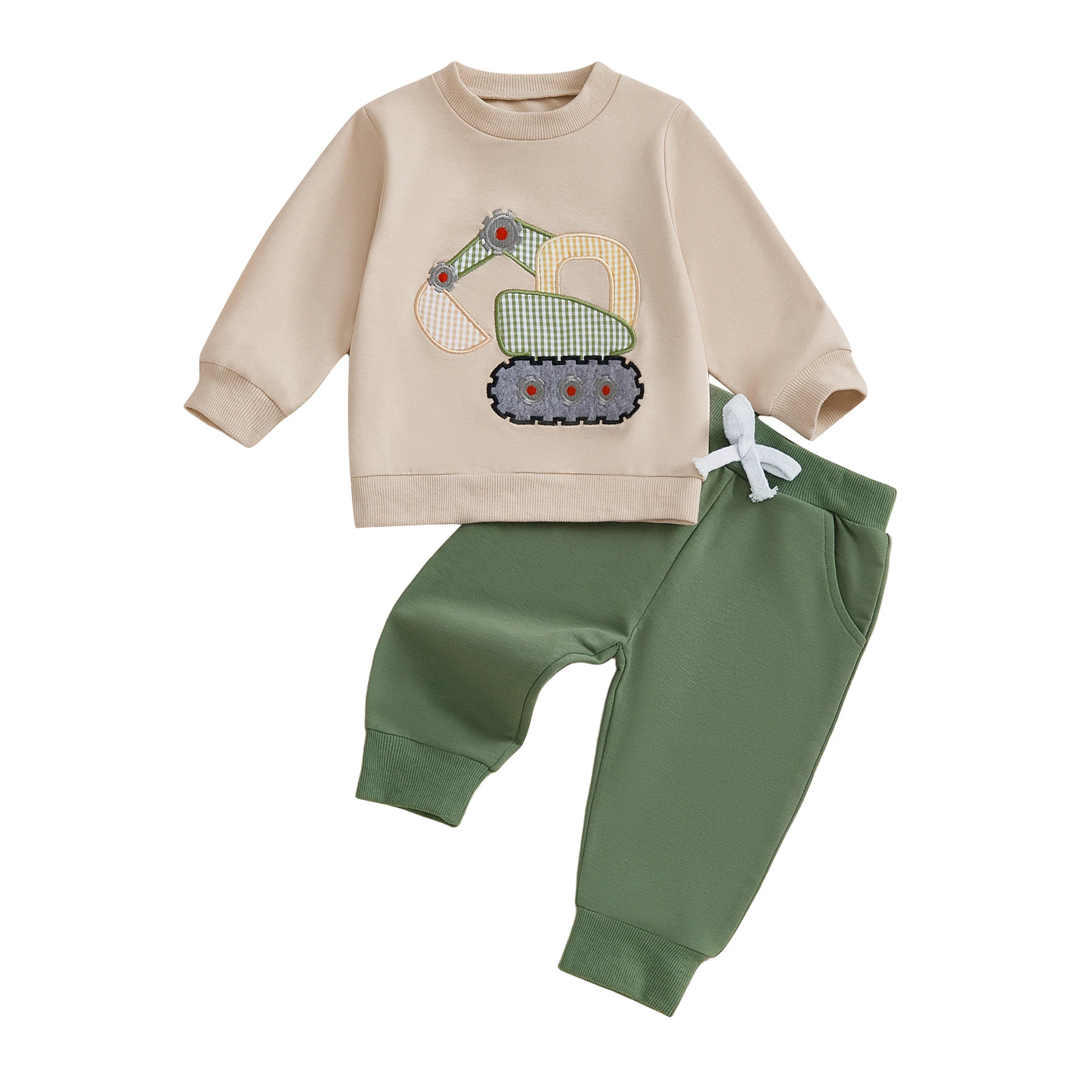 Winteroutfit voor babymeisjes Roze bloemenprint, capuchon en fleece gevoerde legging met pomponhoed, 3-delige set