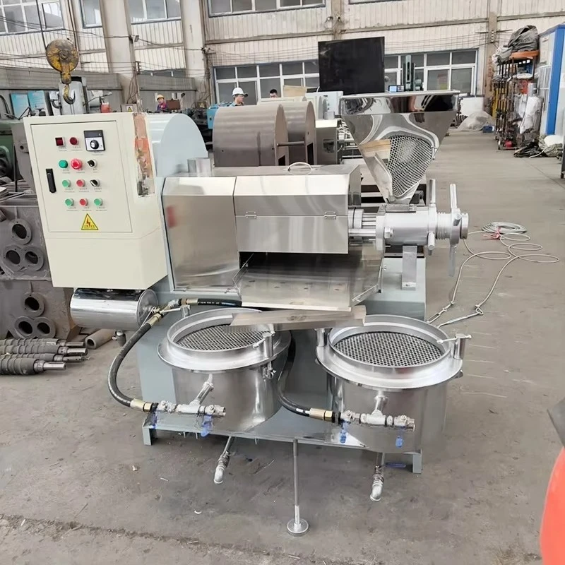 Fully automated commercial oil extraction equipment for processing coconut and olive oil peanut rapeseed flaxseed in large facto
