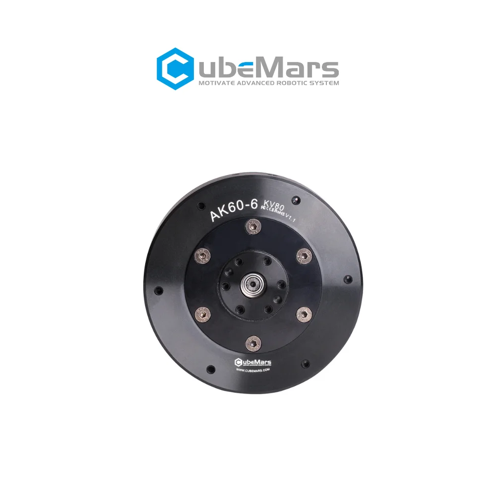Cubermars AK60-6 V1.1 عالية الكثافة فرش تيار مستمر الدافئة والعتاد المحرك المحرك روبوت سيرفو فطيرة Bldc محرك مسطح