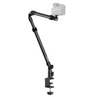 Ulanzi ZJ02 Camera Desk Setup Stand Adjustable Desk Mount with Holding Arm Max Load 2KG for Mirrorless Camera Microphone