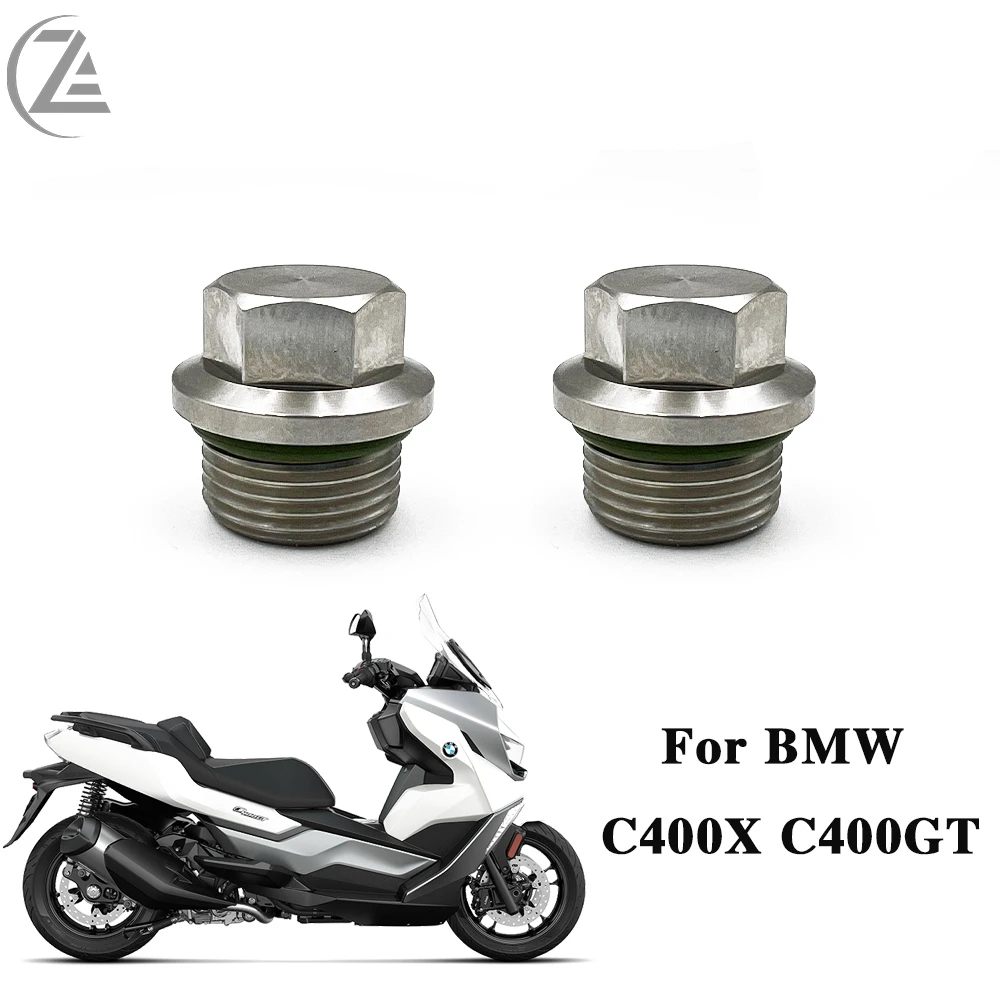 ACZ Motorcycle Modified Stainless Steel Magnetic Oil Filter Screws for BMW C400X C400GT 650 Non-polar SR4MAX