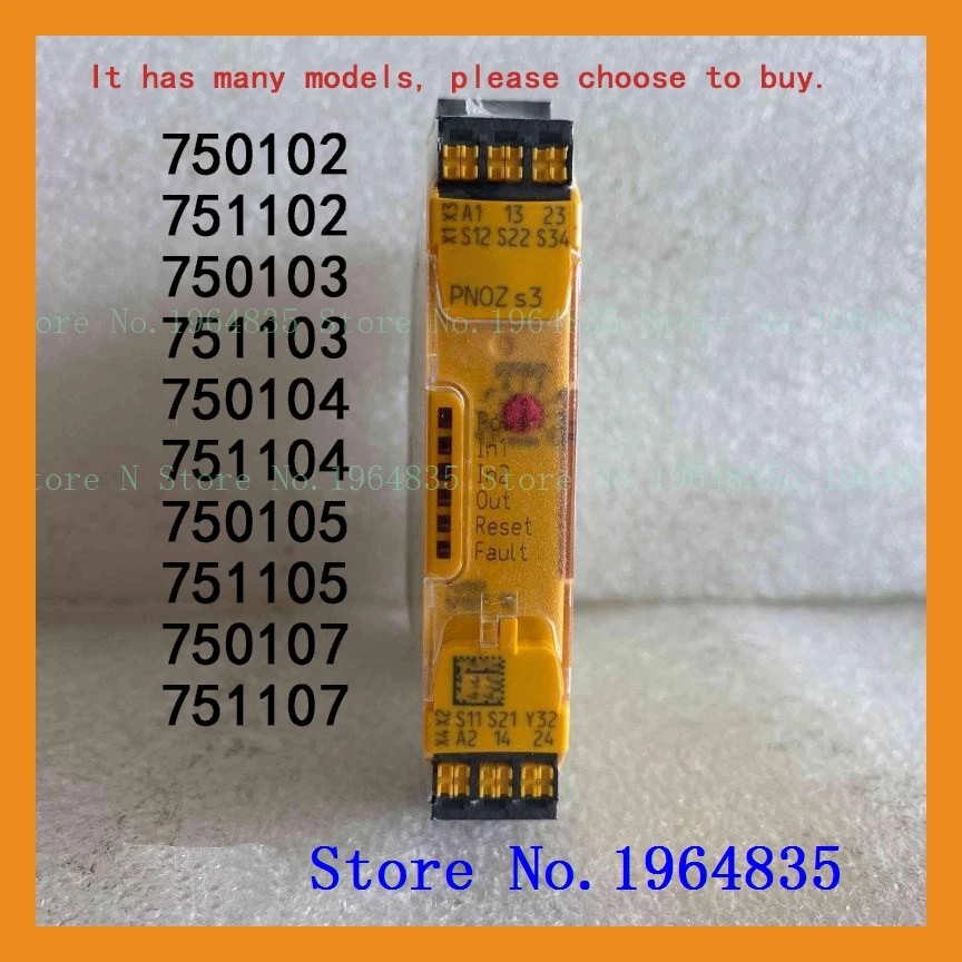 relay PNOZ S3 2n/o 750102 751102 750103 751103 750104 751104 750105 751105 750107 751107