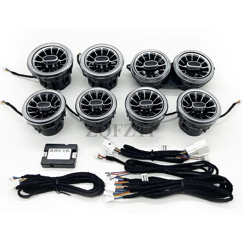 For Mercedes-Benz S-Coupe W217 Air Vents with 7/64 Colors Ambient Light Front and Rear Row Air Vents Outlet