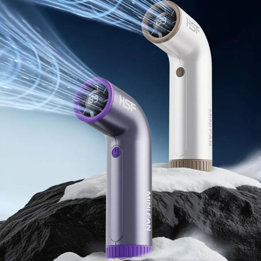 2025 مروحة منحنية محمولة باليد مروحة صغيرة 3000mah 199 سرعة تروس جيب الرياح قابلة للشحن هدايا سفر صغيرة شخصية للنساء