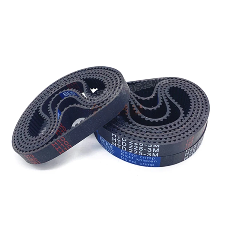 HTD3M Timing Belt C=90/99/105/108/111/114/120/123/126/129-198mm Width 6/10/15/20mm Rubber Closed Loop Synchronous Belt Pitch 3mm