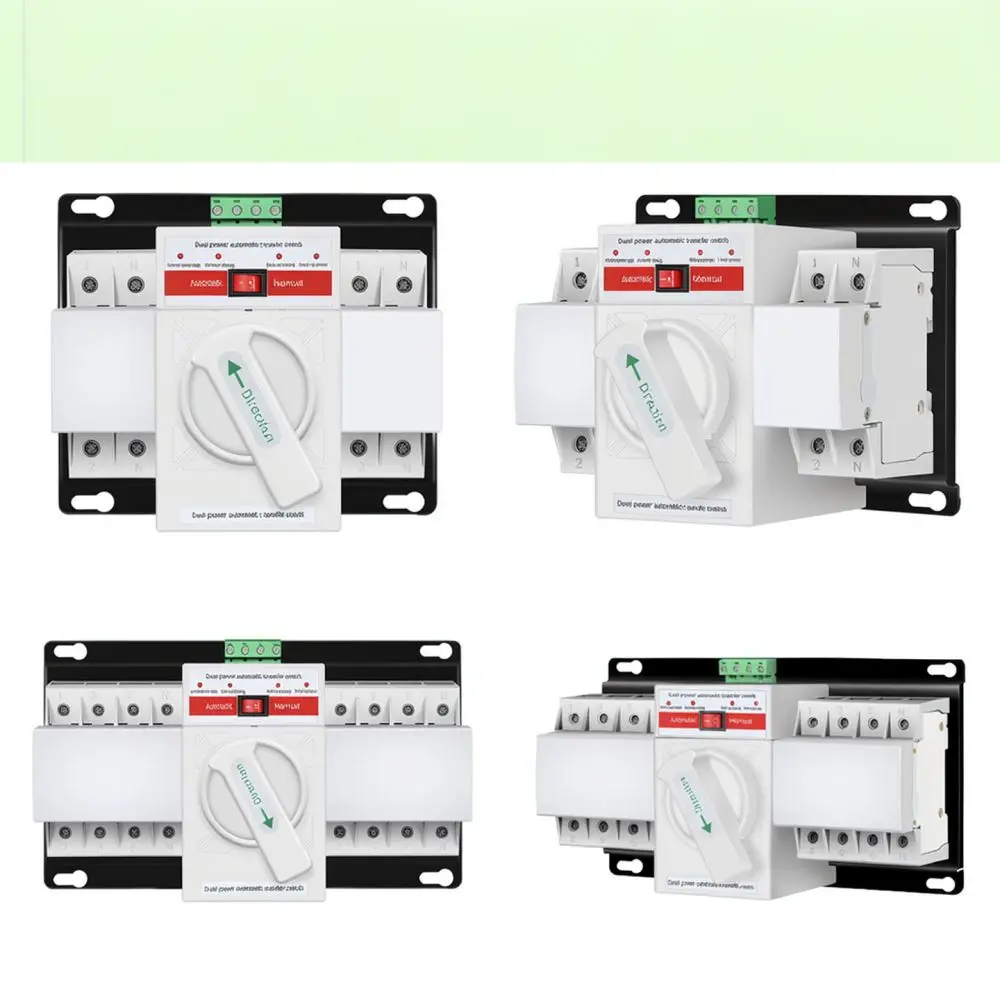 Dual Power Automatic Transfer Switch ATS 4P Changeover Device 63A 100A 125A Home Backup Power Electrical Control Supply