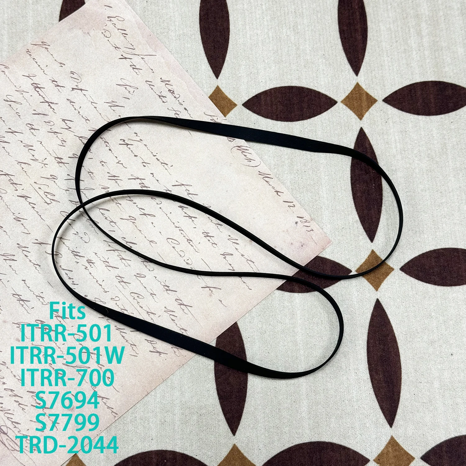 Flat Drive Belt Fits INNOVATIVE TECHNOLOGIES ITRR-501 ITRR-501W ITRR-700 GPX S7694 S7799 TRD-2044 Turntable Platter Belt Repair