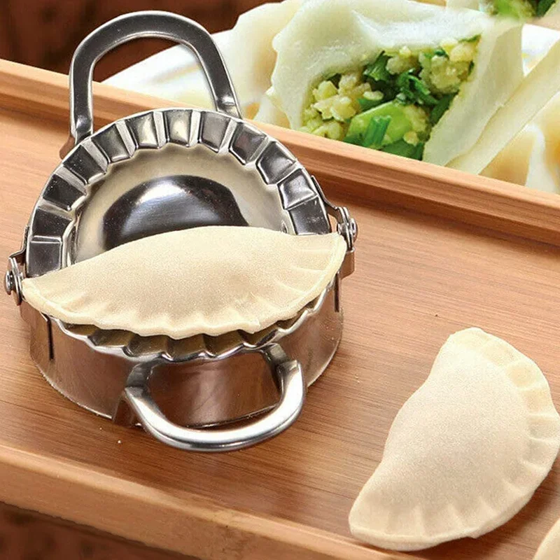 Molde de acero inoxidable 304 para hacer dumplings, herramienta para amasar, Clip para dumplings, molde para la piel