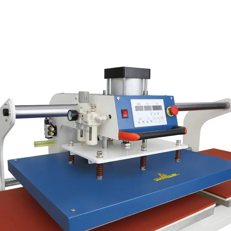 Xingyan Factory-máquina de prensado en caliente neumática, gran formato, 60x80cm, doble estación, impresión de camisetas, nueva condición