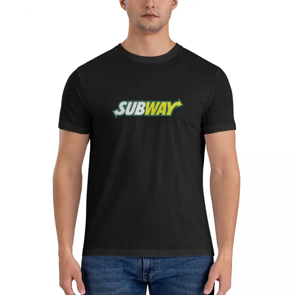 Subway Men\'s Basic Short Sleeve T-Shirt