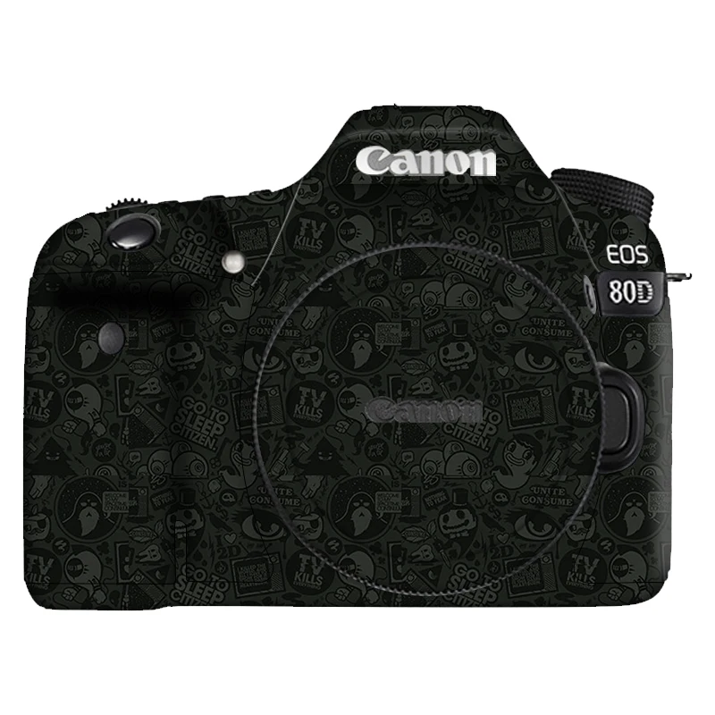 キヤノンeos80d用カメラスキン,粘着性ボディプロテクター,傷防止