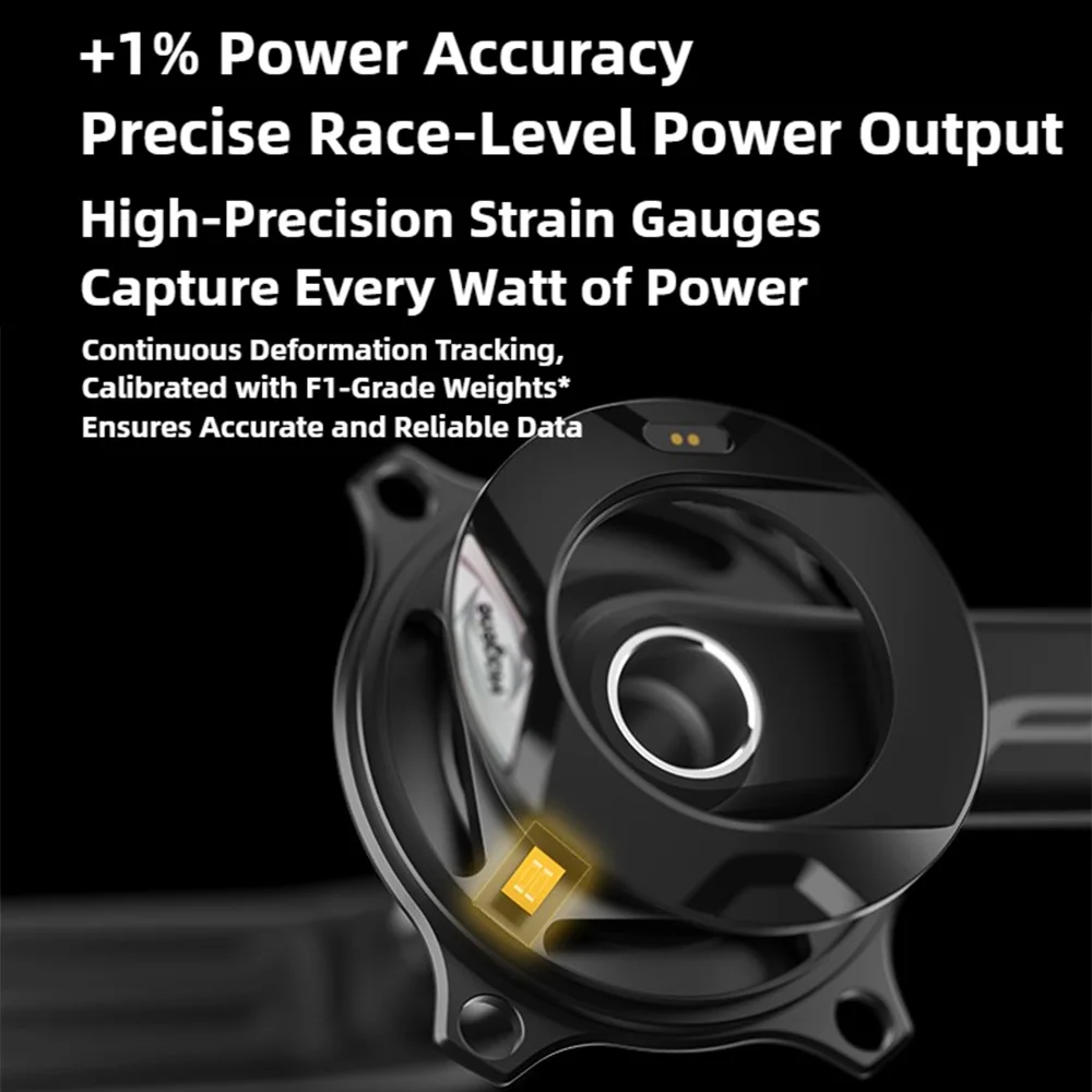 Magene PES P515 Spider compteur de puissance manivelle 110 BCD 4 boulons 24mm broche en acier ANT Plus chaîne de pédale Bluetooth Compatible