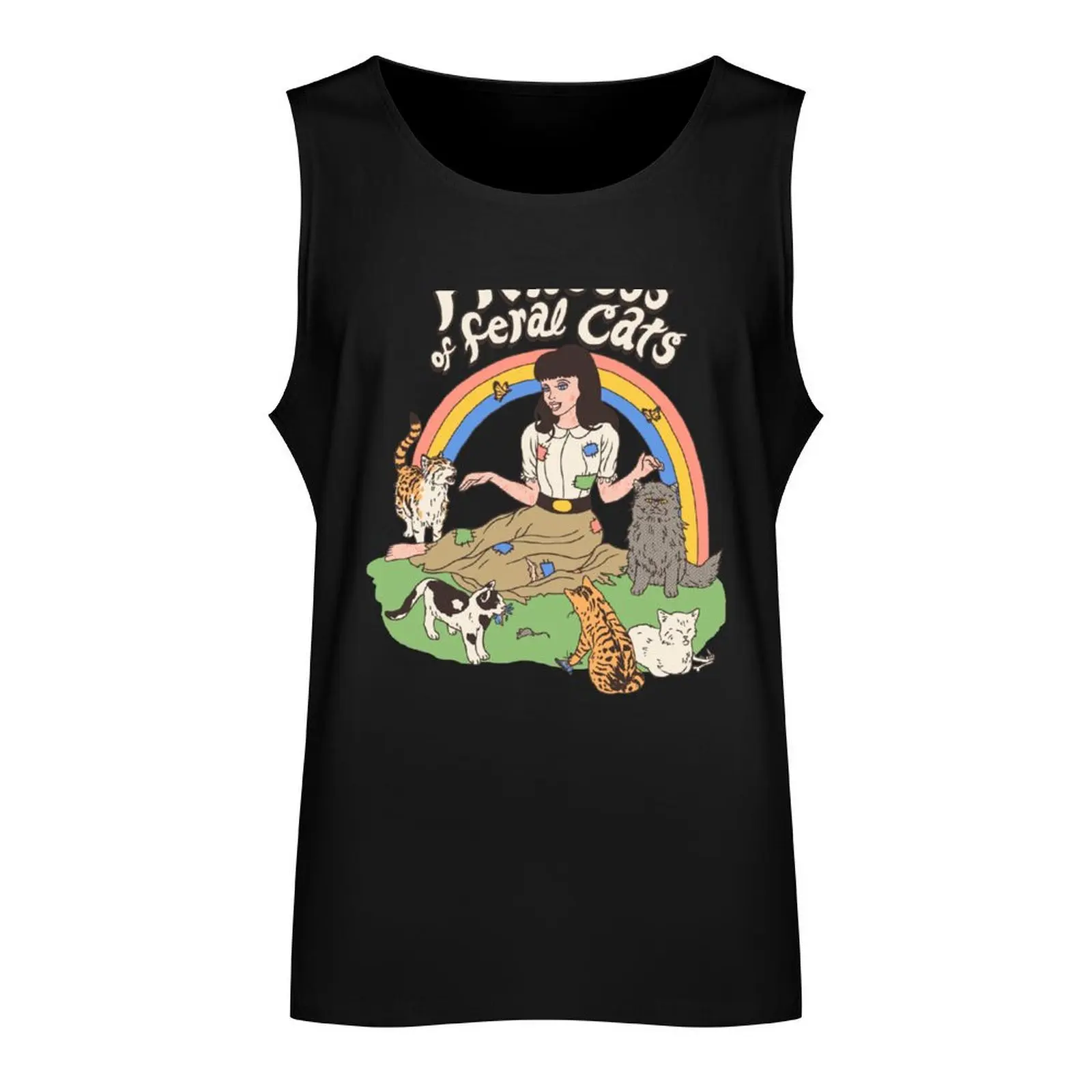 Princess Of Feral Cats Tank Top anime clothes Men's sleeveless sleeveless man shirts