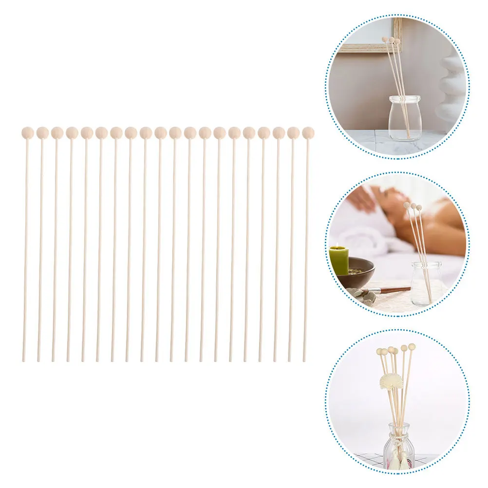 

30Pcs Rattan Wood Diffuser Sticks Essential Oil Refill Replacement for Aroma Fragrance Home Office Relaxation Oil Volatile Rods