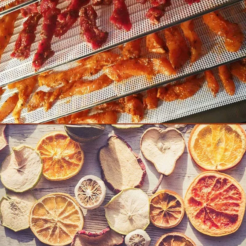 Malha flexível alimentos desidratação folha, frutas e frutas pad, 6 pacotes, 14,5x16 polegadas