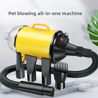 Professional Dog Grooming Dryer Blower - High-Speed Quiet 2-in-1 Pet Hair Dryer for Large Breeds, Fast Drying Grooming Tool