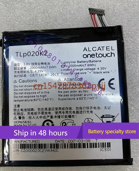 For Alcatel 6039h 6039k 6039y Tlp020k2 Tlp020kj Mobile Phone Battery