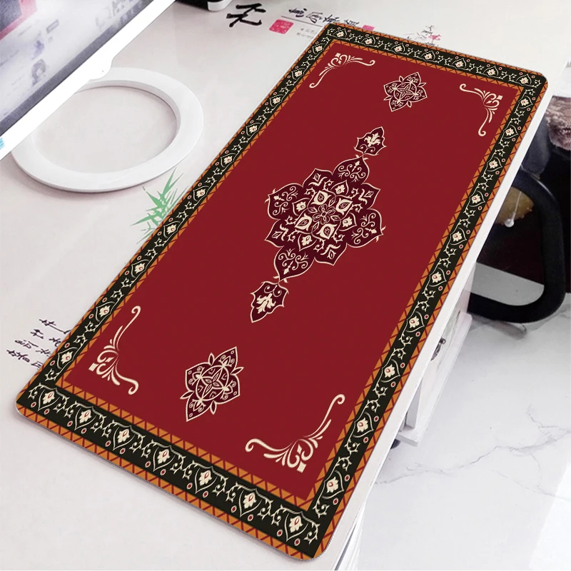 Persian Damask Pattern Turkish Abstract Mouse Pad Computer Laptop Non-slip Office Keyboard Desk Mat Mousepad 900x400 600x300