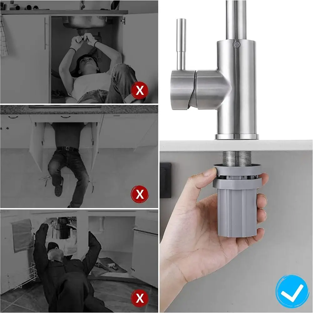 

Быстрая установка, фиксированная опорная гайка, крепежное кольцо, серый кран, фиксированный базовый держатель, инструмент для ремонта, аксессуары для умывальника для кухни, ванной комнаты