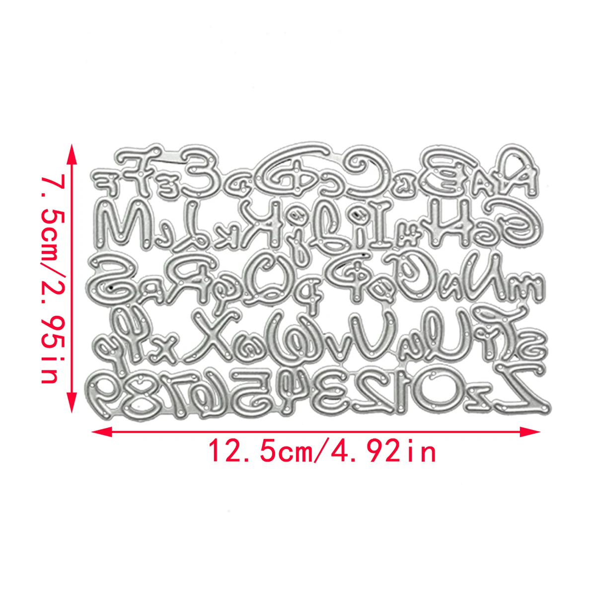 New English Alphabet and Arabic Numerals Metal Cutting Dies For Cut Paper Making Words Greeting Card Scrapbooking