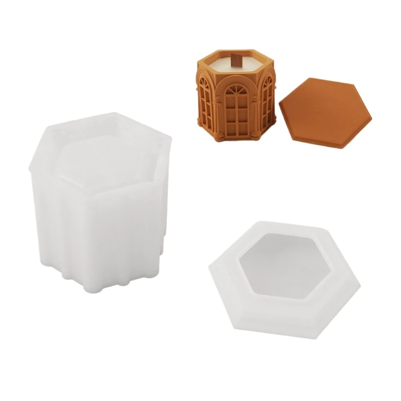 Molde silicone para castiçal, suporte velas silicone, moldes flexíveis para jarras velas