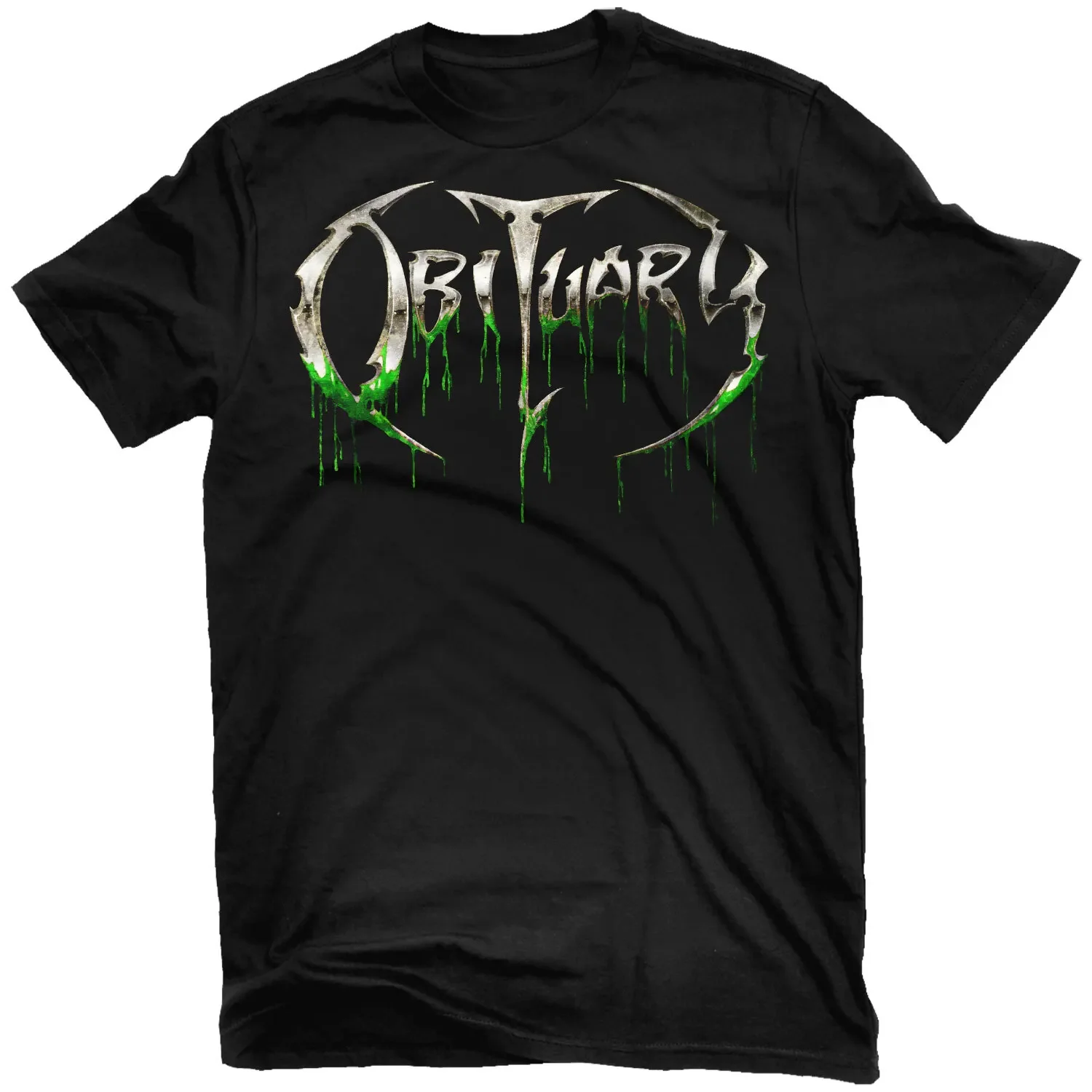 Death Metal Rock Music Slowly We Rot Logo T-Shirt New 100% Cotton Short Sleeve O-Neck Harajuku Casual Mens T-shirt Streetwear