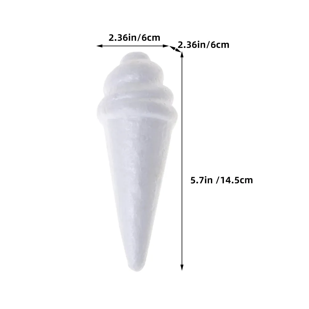 8Pcs Unfinished Ice Cream Foam - огляд і ціна Art Craft Ice Cream