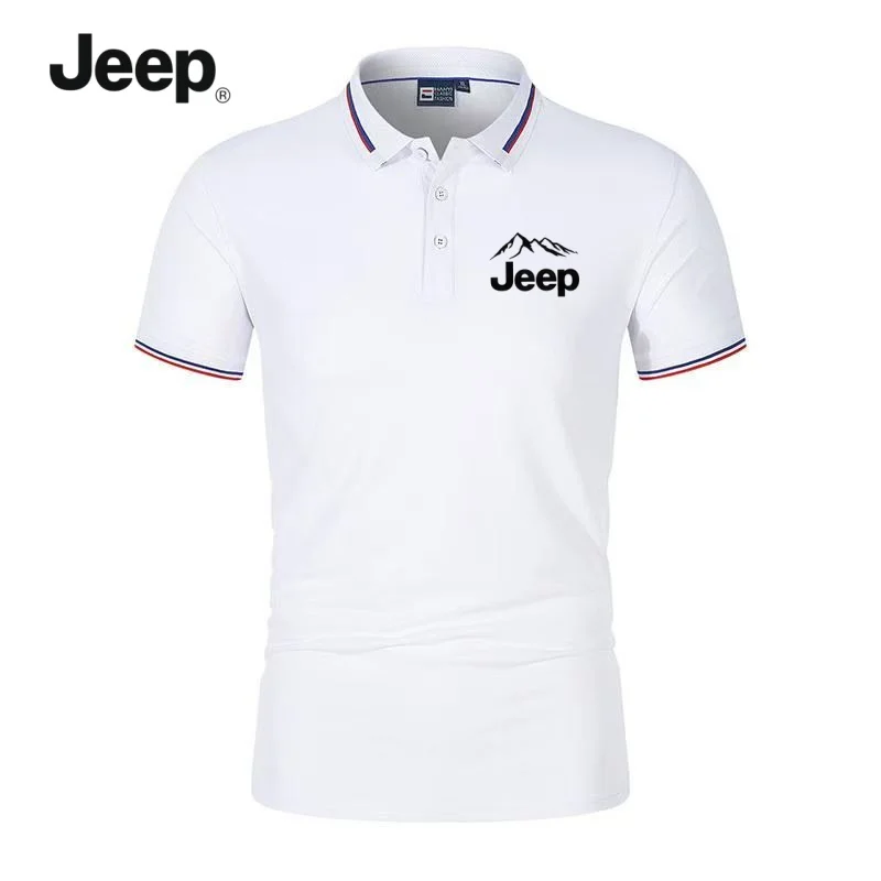 JEEP Men's Summer T-Shirt & Polo Shirt, Outdoor Sports Quick-Drying Top, Casual Fashion Lapel Apparel