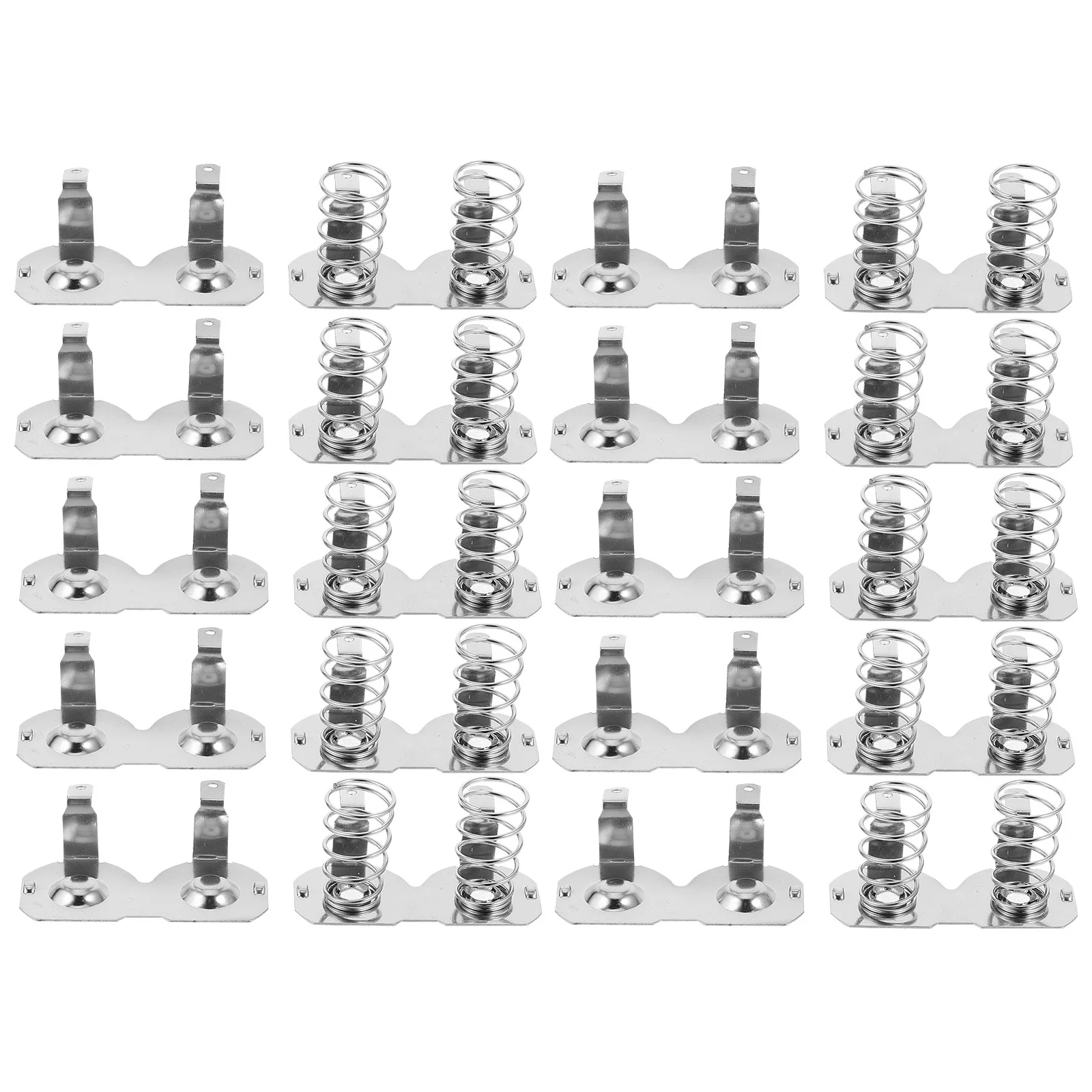 

10Sets Spring Plate High Conductivity Precision Metal Contact Replacement for 18650 Flashlight and Portable Devices Long