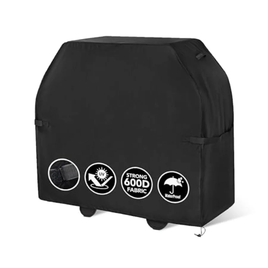 

BlueStars Grill Cover Heavy‑Duty Waterproof 600D BBQ Cover for Outdoor Gas Grills Compatible with Genesis Weber Char‑Broil and