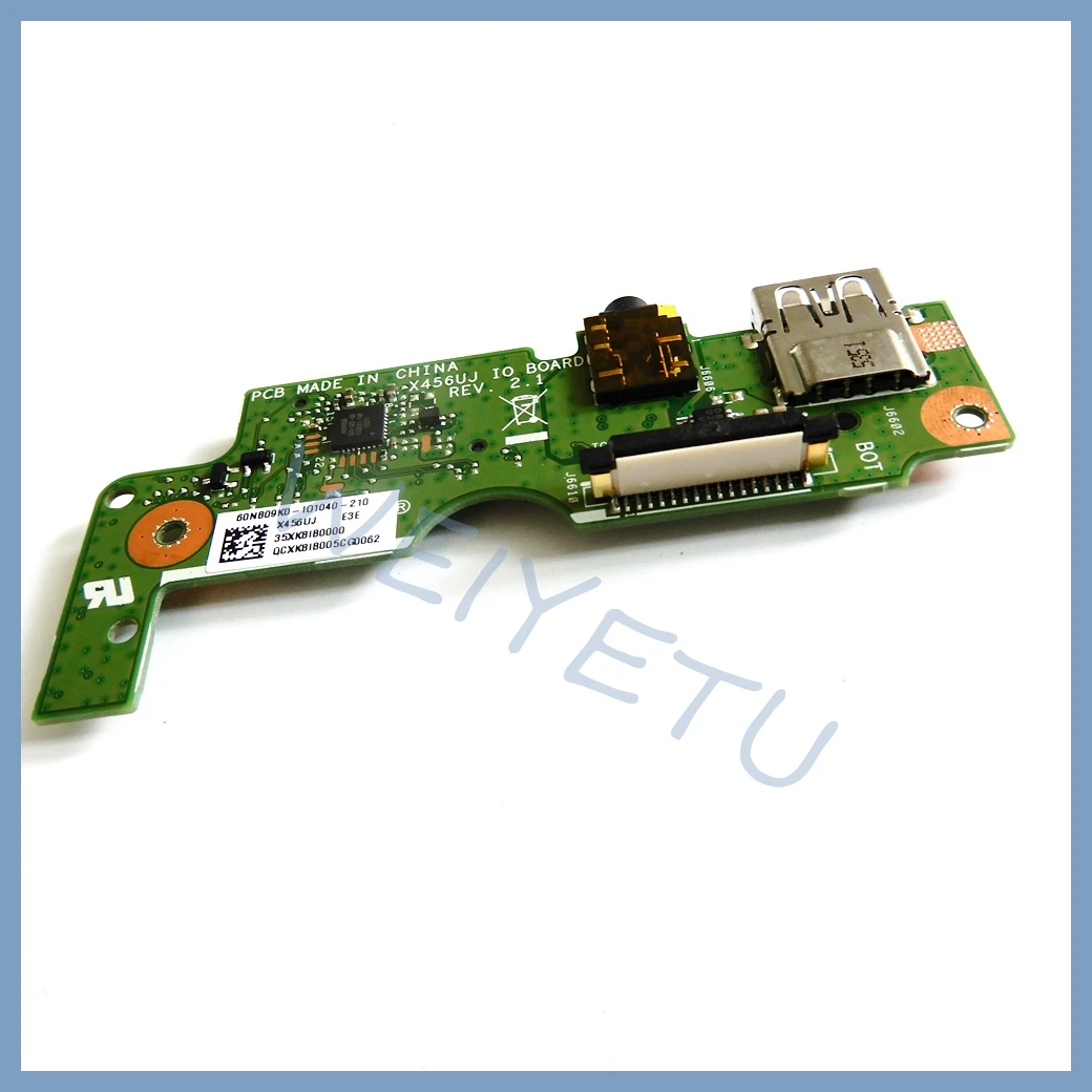 X456UJ IO board REV 2.1 For Asus X456U X456UJ K456U A456U F456U R456U Laotop USB AUDIO BOARD IO board