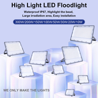 LED special bright floodlight AC220V10W-300W garden courtyard lighting IP67 waterproof outdoor wall lamp spotlight.