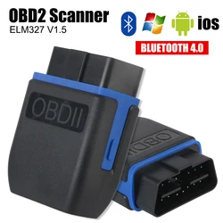 Diagnostic Scanner For iOS Android and Windows OBD2 Scanner Car Code Reader ELM327 V1.5 Car OBD II Mini Wireless Bluetooth 4.0