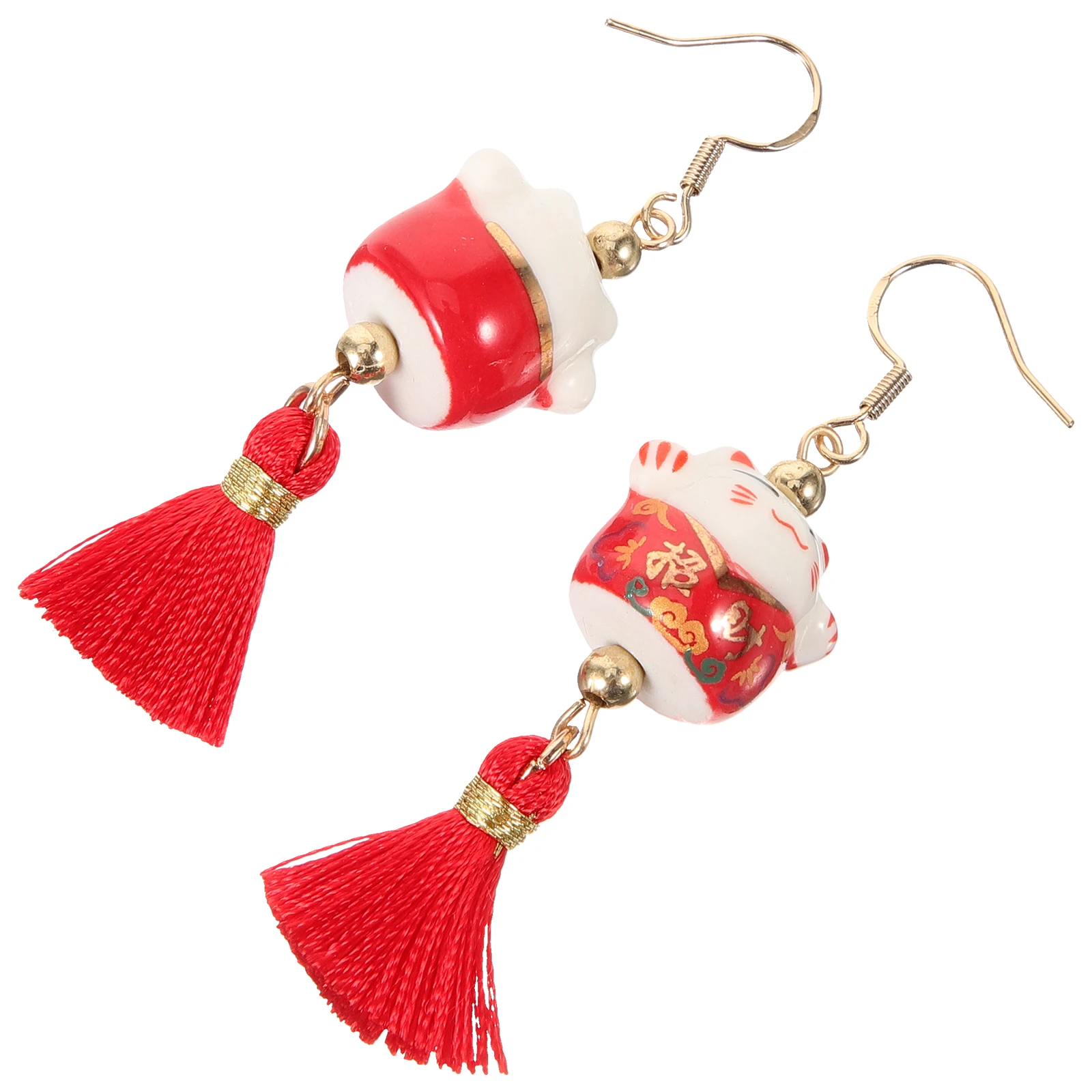 

Chic Dangle Earrings Design Elegant Jewelry for Women Teardrop Rhinestones Cute Fortune Ear Jewelries