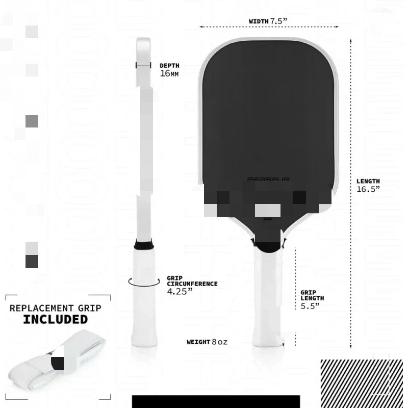 AQJOOLA Perseus MOD TA 15 16mm Pro Player Edition Pickleball Paddle-Charged Carbon Surface Technology-Carbon Fiber Pickleball