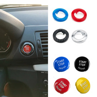 Car Engine Start Stop Button Cover&Outer Ring Frame Replacement For BMW 1 3 5 Series X1 X3 X5 M5 E87 E81 E90 E91 E92 E89 E60 E83