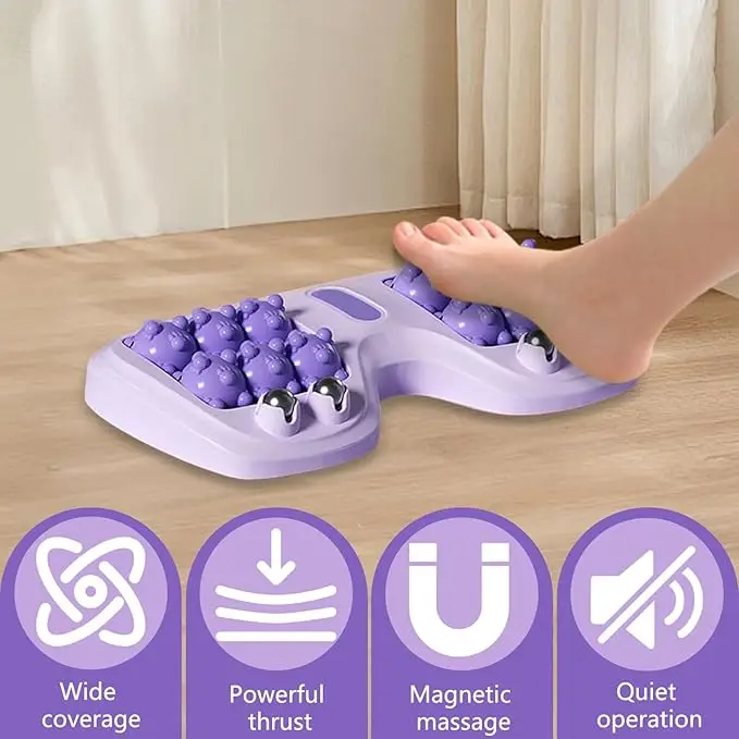 Portable Double Foot Massage Roller, Plantar Fasciitis Relief, Double Acupoint Massage Therapy, Used to Relieve Stress and Improve - view 3