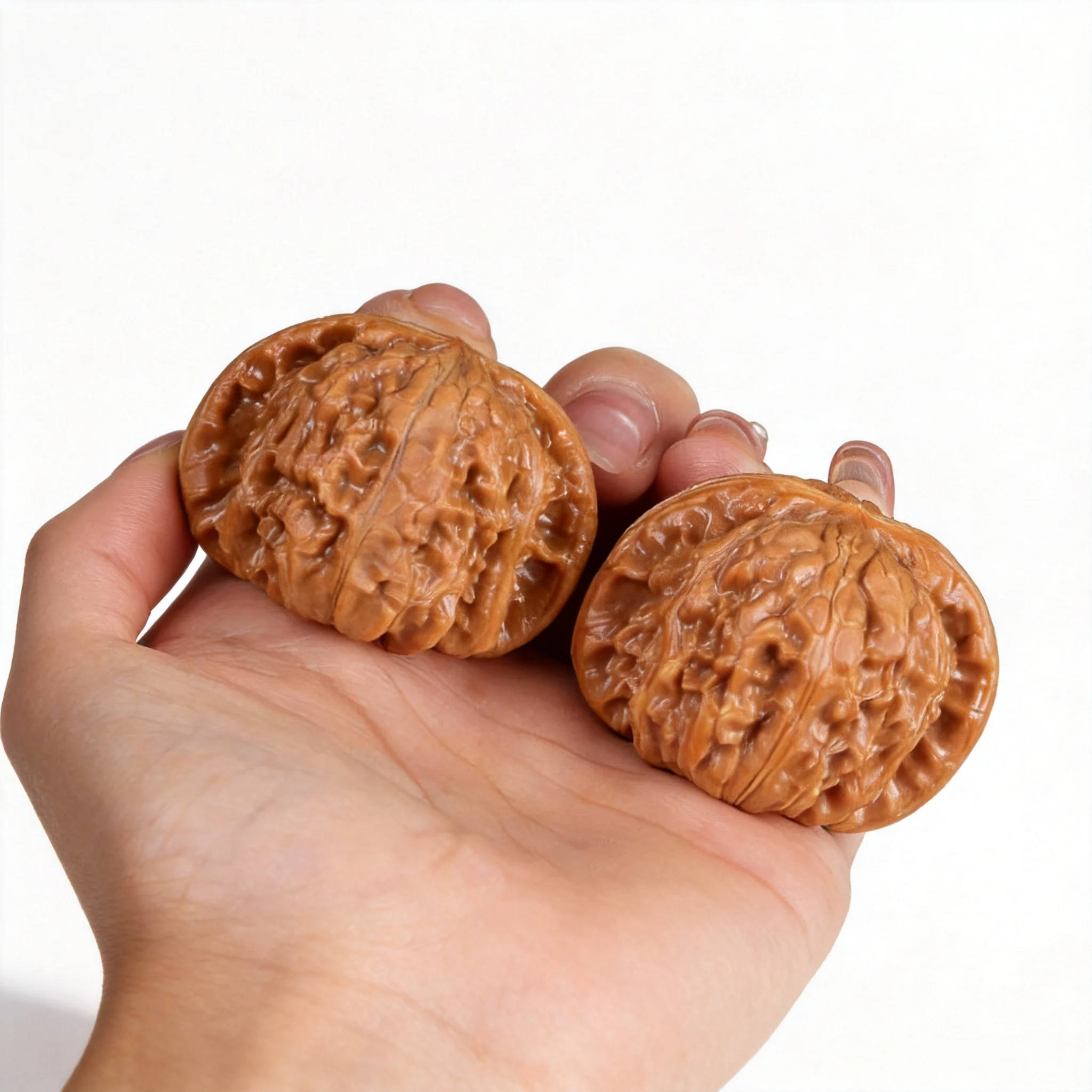Natural Collectible White Lion Head Wenwan Walnuts Pair Handheld Toy Nice Gift For Adults Stress Relief Multiple Sizes Available